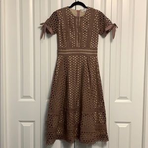 Lace Dress, Dusty Rose Colour, Ivy City Co. brand